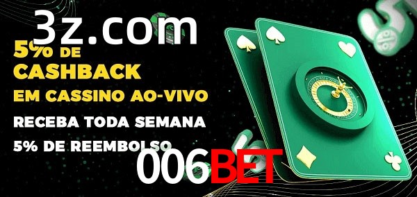 Promoções do cassino ao Vivo 006BET